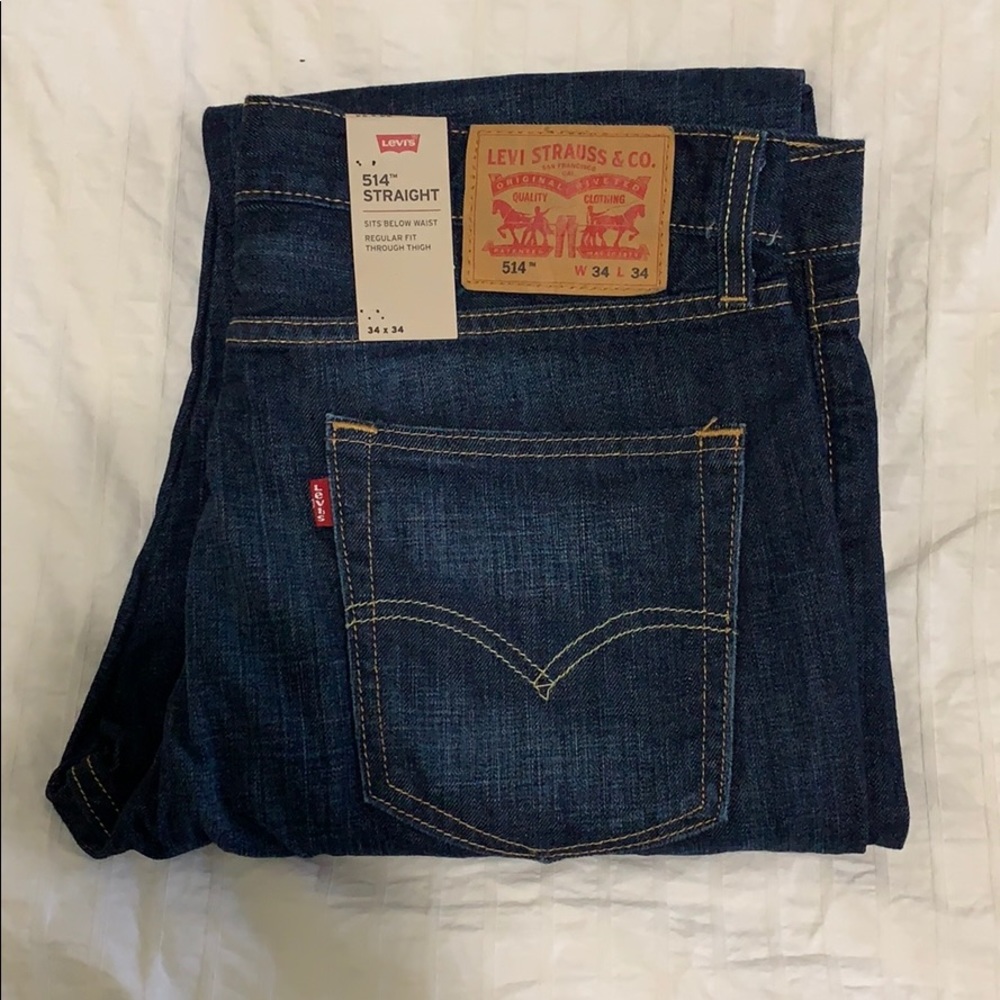 NWT men’s Levi’s 34x34 style 514 jeans
